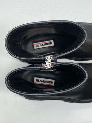 Jil Sander Leather Zip Ankle boots size 41/us size 8 Retail  display picture 3
