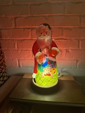 Merck Old World Christmas Illuminated Santa Toy Sack