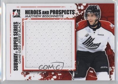 2011-12 ITG Heroes and Prospects Black Jersey Matthew Bissonnette #SSM-01 q2b