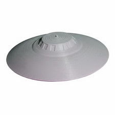 The Bob Lazar UFO Model 3D Printed Grey Plastic 100x100mm