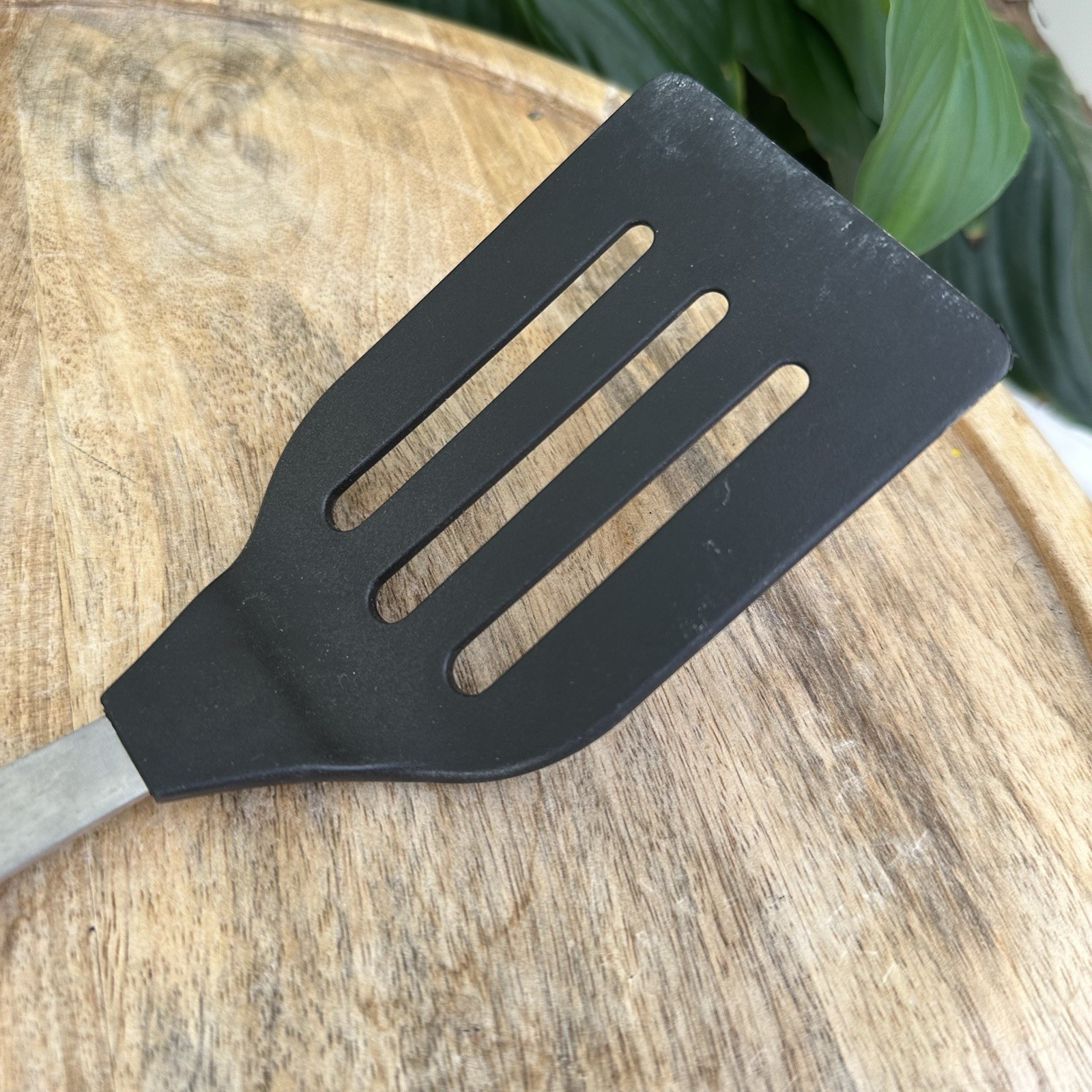 AMCO Houseworks Slotted Spatula Stainless Steel Nylon Handle 13" Rust Proof 8071