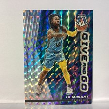 2023 Panini Mosaic Basketball Ja Morant Give And Go Silver Mosaic Prizm