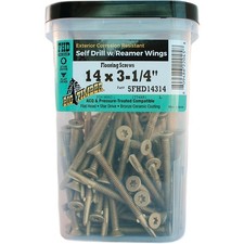 Big Timber #14 x 3-1/4 In. Flat Head Self-Drilling Bronze Reamer Screw (150 Ct.,