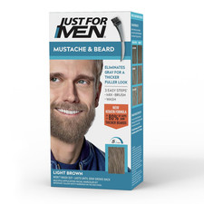Just for Men Mustache Beard Multiple Uses Beard Dye for Men with Brush Include