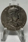 1961-D AU Franklin Half Dollar Denver 50C Business Strike .900 Silver