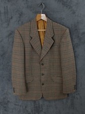 Gurteen Jacket Mens 38R Brown Tweed Houndstooth Country Hunting Shooting Hacking