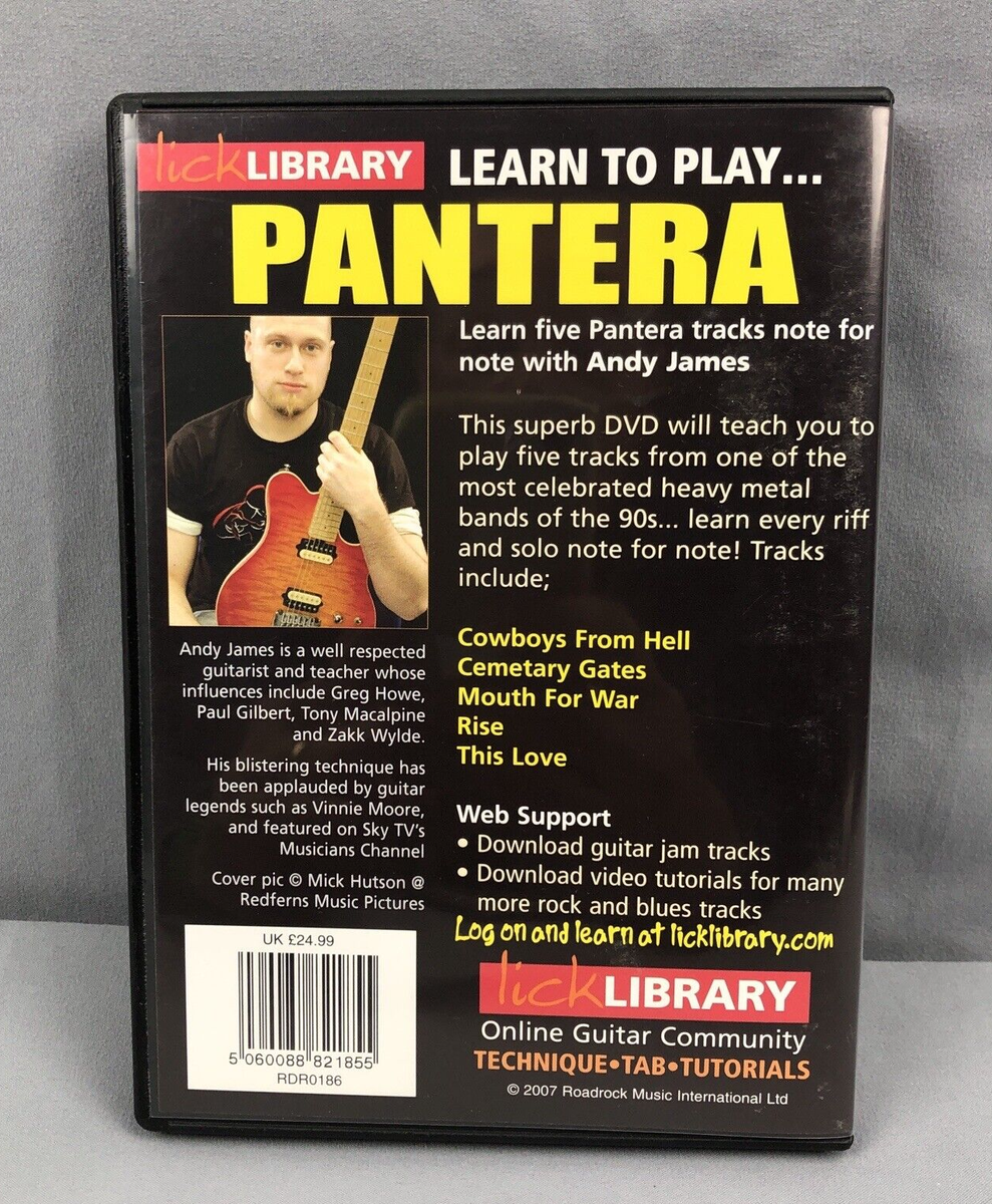 Lick Library Learn to Play Pantera Guitar DVD's Metal Rock Andy