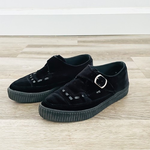  T.U.K. Shoes T2264 Unisex-Adult Creepers, Red Tartan Anarchic  Creeper - US: Mens 4 / Womens 6 / Red/Fabric