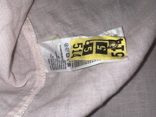 Tommy Bahama Shirt Large Pink 100% Linen Long Sleeve Relax Pristine Dry Cleaned! - Picture 4 of 4