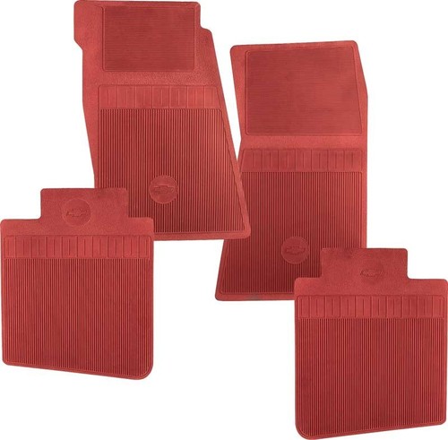 1967-69 Camaro,1968-74 Chevy II / Nova Nœud Cravate Sol Tapis Set Rouge,4-Piece - Photo 3 sur 5