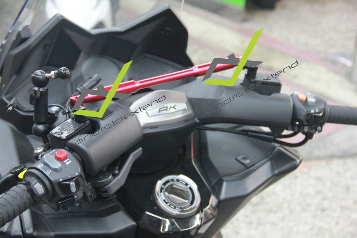 Barra Cruzada (Crossbar) Para Scooter KYMCO XCITING, DOWNTOWN, MY ROAD - Para Montar GPS, Teléfono O Altavoces