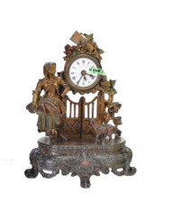 Sveglia sfarzosa Japes Freres art deco 4gud7 funzionante