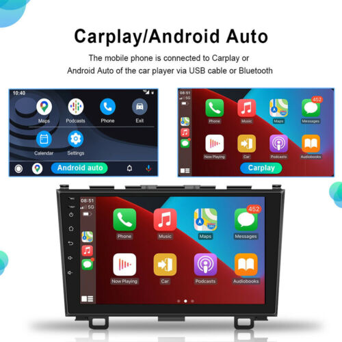 Apple Carplay For Honda CRV 2007-2011 Android 11.0 Car Stereo Radio GPS WIFI 9'' - Picture 10 of 12