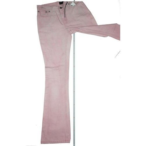 John Richmond Women's Jeans Pants Bootcut Flare W28 L34 Used Pink New - Picture 5 of 7