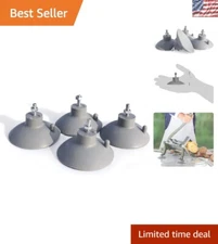 Durable 4-Pack Suction Cup Feet for French Fry Cutter - No Drill Required