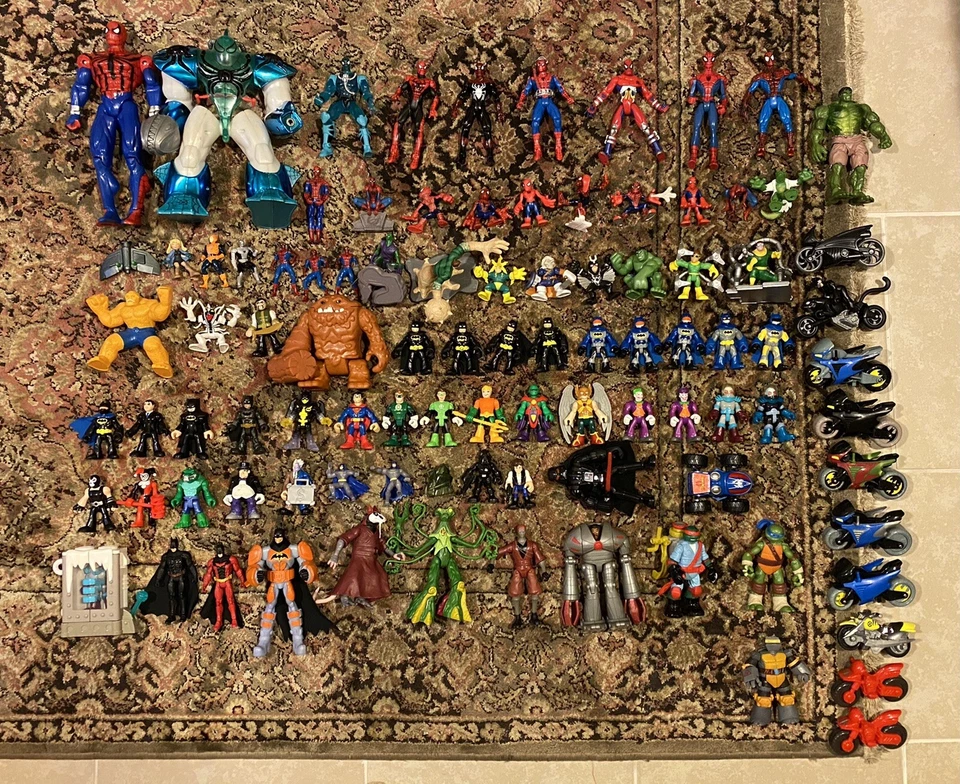 Lote de más de 100 sueltos Marvel DC X-Men Avengers Batman Spiderman TMNT Star Wars Foto 4 de 4