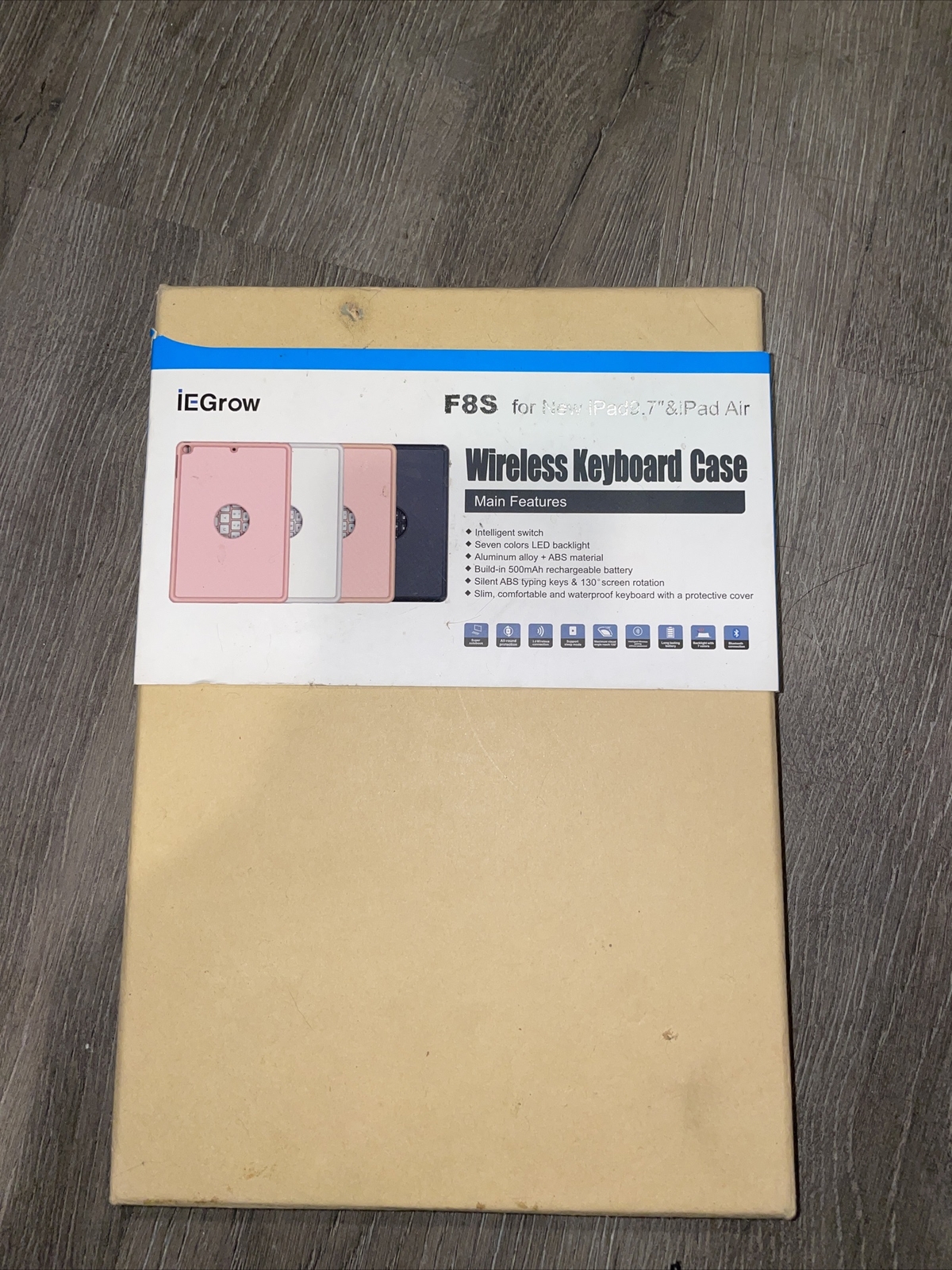 Slim iPad 9.7 Keyboard Case with Full Protection-image