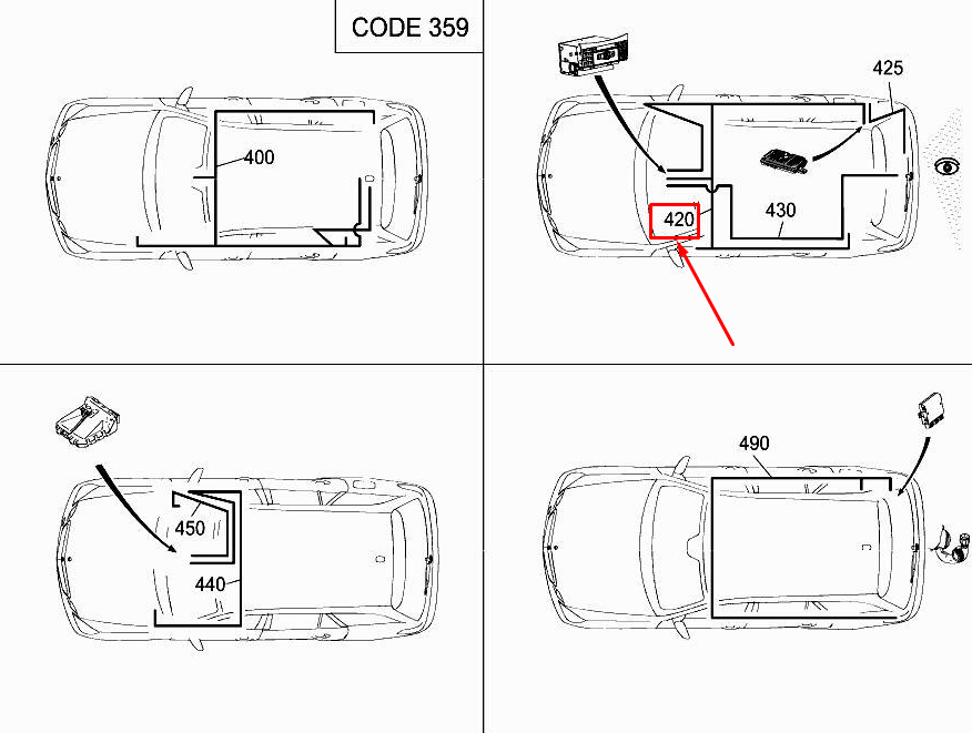 Neu MERCEDES-BENZ E W212 Rückfahrkamera-Kabelbaum A2125404207 Original