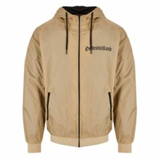 Herren Regenjacke Windjacke Ostdeutschland SCHWARZES Logo altdeutsch jungs