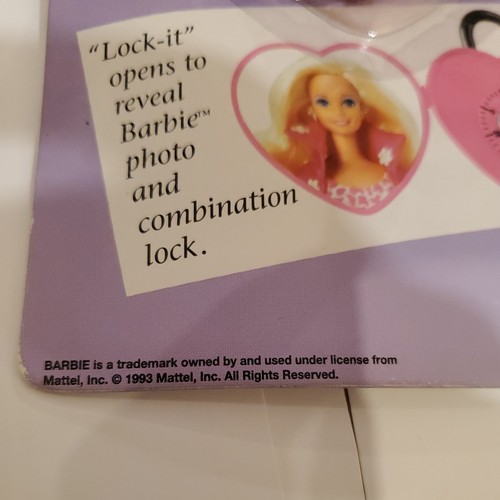 Vintage Barbie Bicycle Accessory. COMBINATION lock.Protect your Bike with style. - Picture 5 of 6