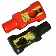 2x Batterieklemmen Polklemmen Batterie Klemmen KFZ Schnellverbinder Autobatterie