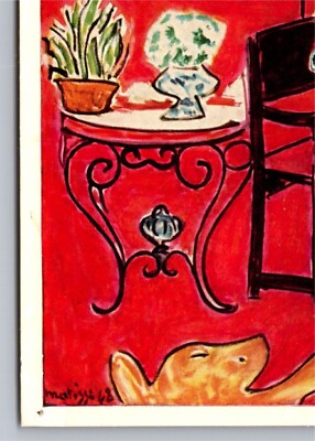 Postcard artwork Henri Matisse Grand Interieur Rouge Musée