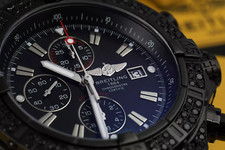 Breitling Super Avenger Chronograph A13370 PVD/DLC Coated with Black Diamonds 3