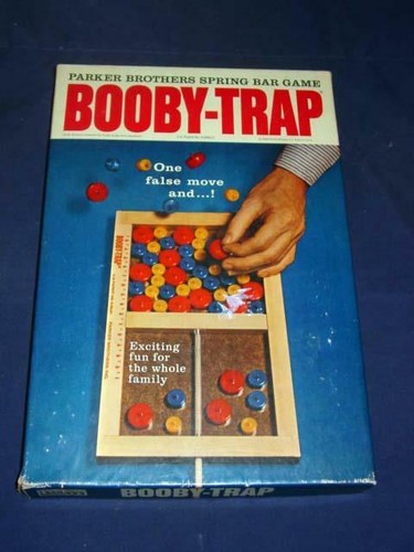 Vintage Parker Brothers 1965 : BOOBY-TRAP family game - One False Move & gotcha - 第 1/3 張圖片