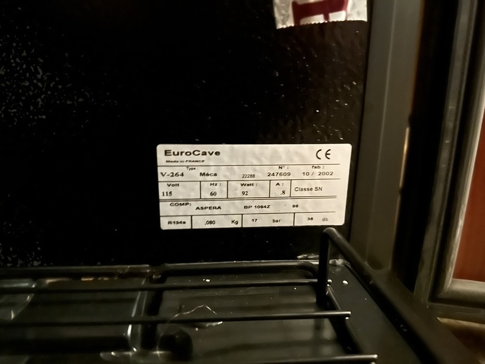 Wine Fridge eurocave confort vieillitheque v264 eBay