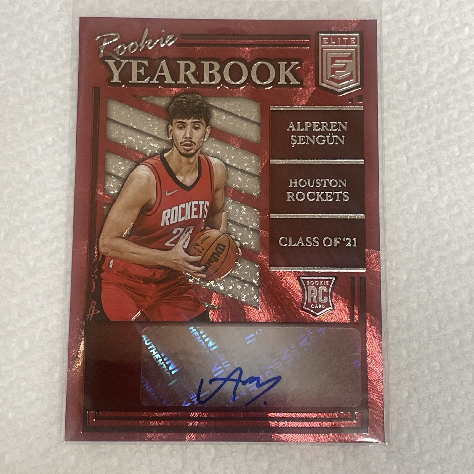 Alperen Sengun 2021-22 Elite Rookie Yearbook RC ROOKIE AUTO 🚀📈
