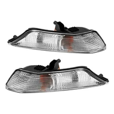 Pair Bumper Turn Signal Lights Parking Lamps W/Bulbs For Ford Mustang 2015-2017