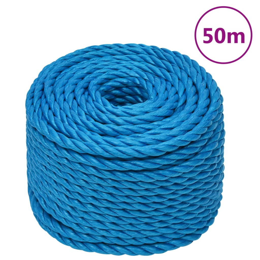 Corda da Carico 14mm 50m Polipropilene Blu - vidaXL Professional
