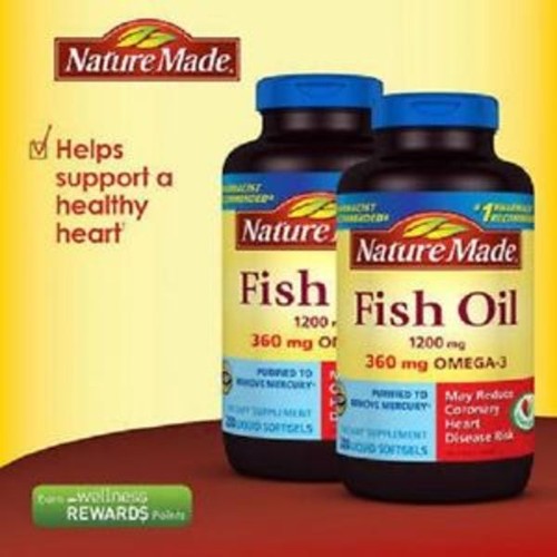 Nature Made Fish Oil 1200 mg, EPA, DHA \u0026 360mg OMEGA-3, 400 Softgels | eBay