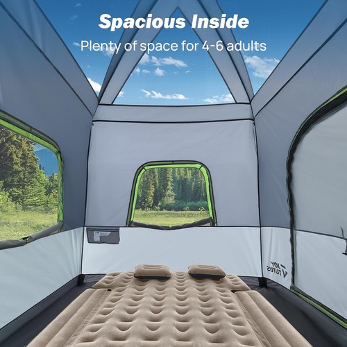 SUV Camping Tent with Rainfly Double Door Dual-Use CUV Car Tent for 6-8 Person - Picture 5 of 8