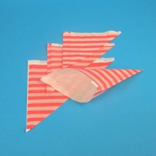 2000 Snack Spitztüten rot/weiß gestreift 50g/m² Kraftpapier 125g/250g wählbar