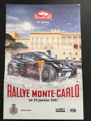 Affiche Poster Rallye Monte Carlo 2017 - WRC - Sports Automobiles