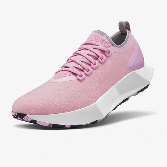 NEW In Box Allbirds Water Repellent Women Wool Flyer Mizzles Buoyant Pink 6.5 image 2
