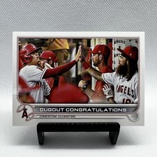 2022 Topps Series 2 #416 Dugout Congratulations Ohtani Los Angeles Angels