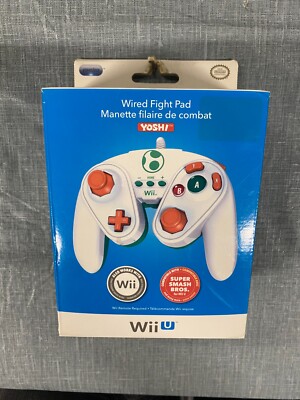 PDP Wired Fight Pad Controller for Nintendo Wii / Wii U Yoshi Theme Brand New