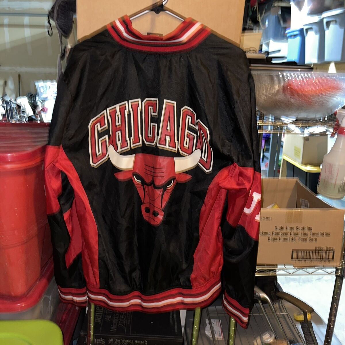 Authentic Vintage Chicago Bulls Warmup Jacket Lg rn# 109135 Authentic Vintage Chicago Bulls Warmup Jacket Lg rn# 109135