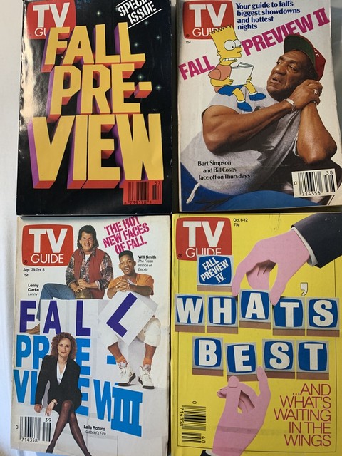 Tv Guide Fall Preview 1991 Los Angeles Edition Four Issues EBay