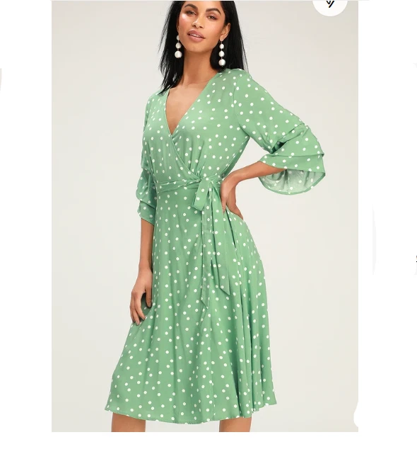 Lulus polka best sale dot midi dress