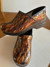 Dansko Shoes Womens Size 38 Clogs Copper Tiger Eye