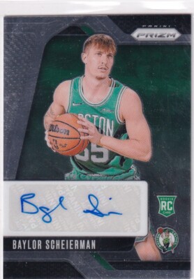 Panini Prizm 2024-25 NBA No. RSI-BSC Baylor Scheiermann Rookie Auto