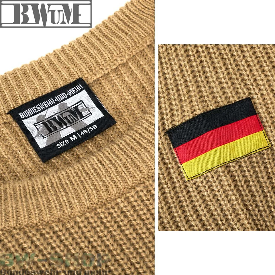 BWuM BUNDESWEHR PULLOVER MIT FLAGGEN BW PULLI WINTER ARMY ARMEE ARBEITSPULLOVER - Bild 2 von 3