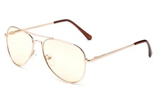 Aviator Blue Light Blacking Glasses Computer TV Phone Gaming Spring Hinge UV100%