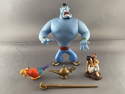 Vintage 1992 Mattel Disney Aladdin Monkey Parrot Genie Lamp Ceptor