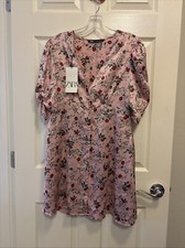 Zara Mini dress Size M Flower New With Tag