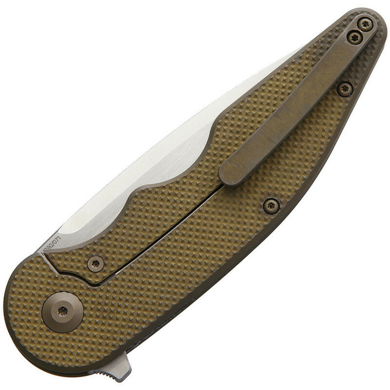 New VDK Knives Wasp Framelock Bronze Polished VDK011 BRONZE POLISHED