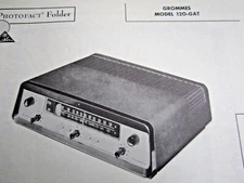 GROMMES 120-GAT TUNER RECEIVER PHOTOFACT